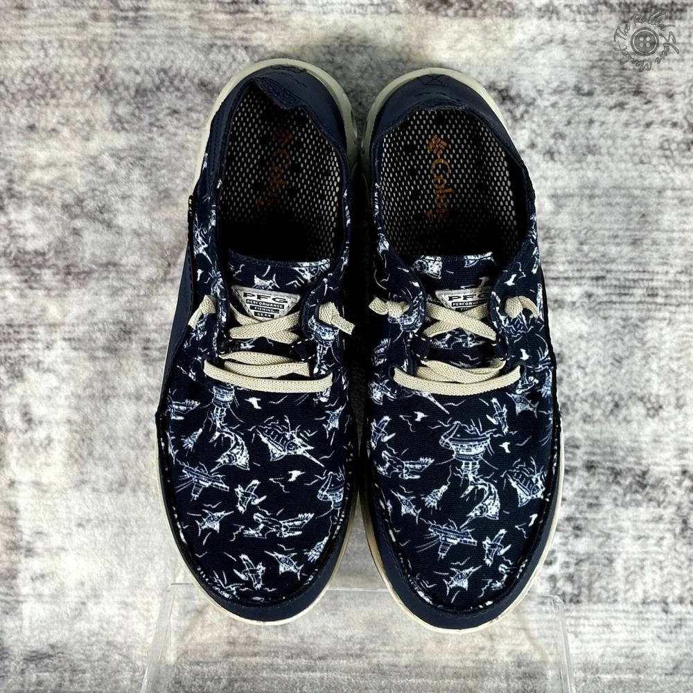 Columbia Men's Bahama Vent PFG Relaxed Boat Shoe‎ - Navy Blue - Size 8